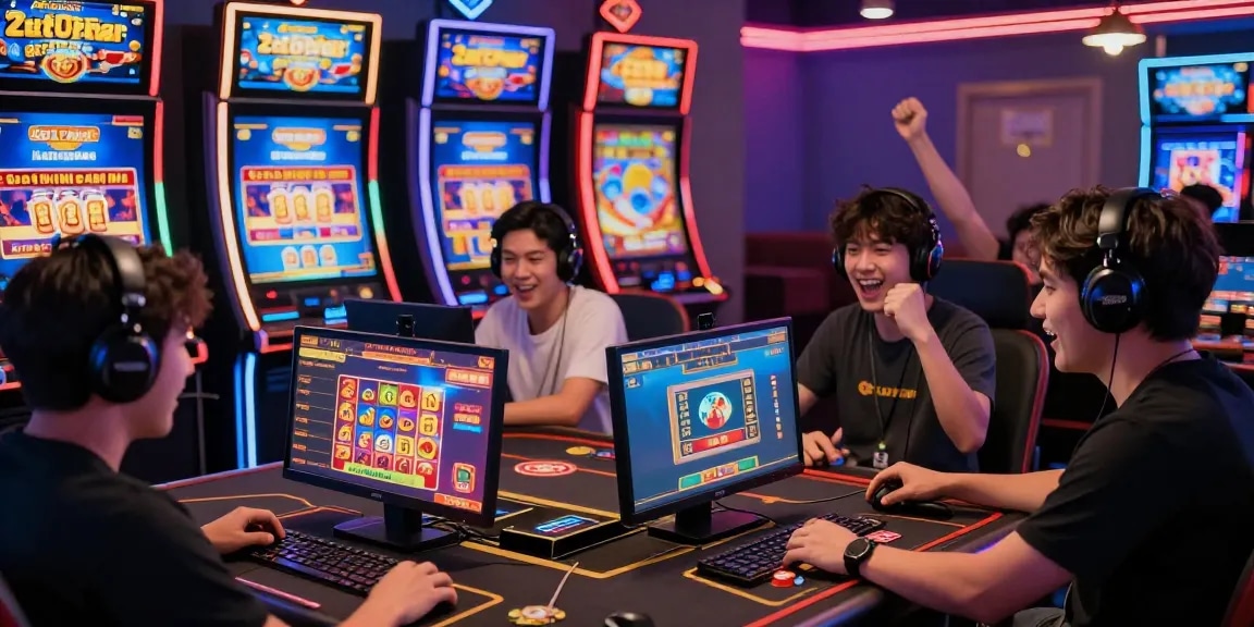 Exciting online gaming atmosphere with Slot Gacor Hari Ini Kartupoker, showcasing players engaging in thrilling live casino action.