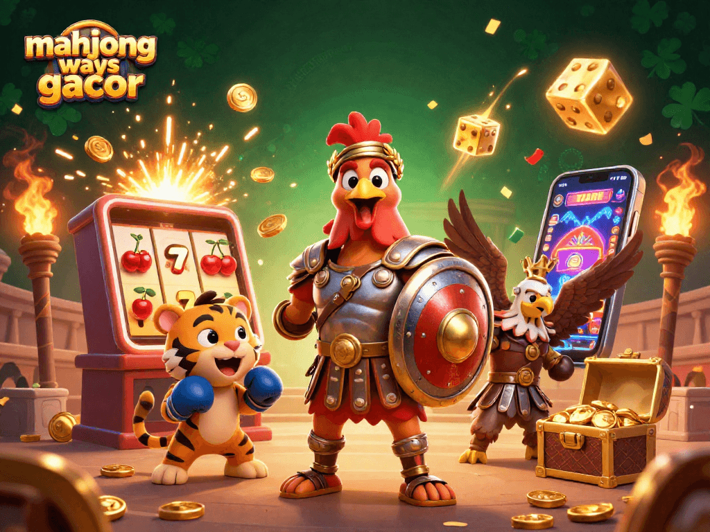 Engage with mahjong ways gacor through thrilling casino scenes featuring characters and vibrant elements.