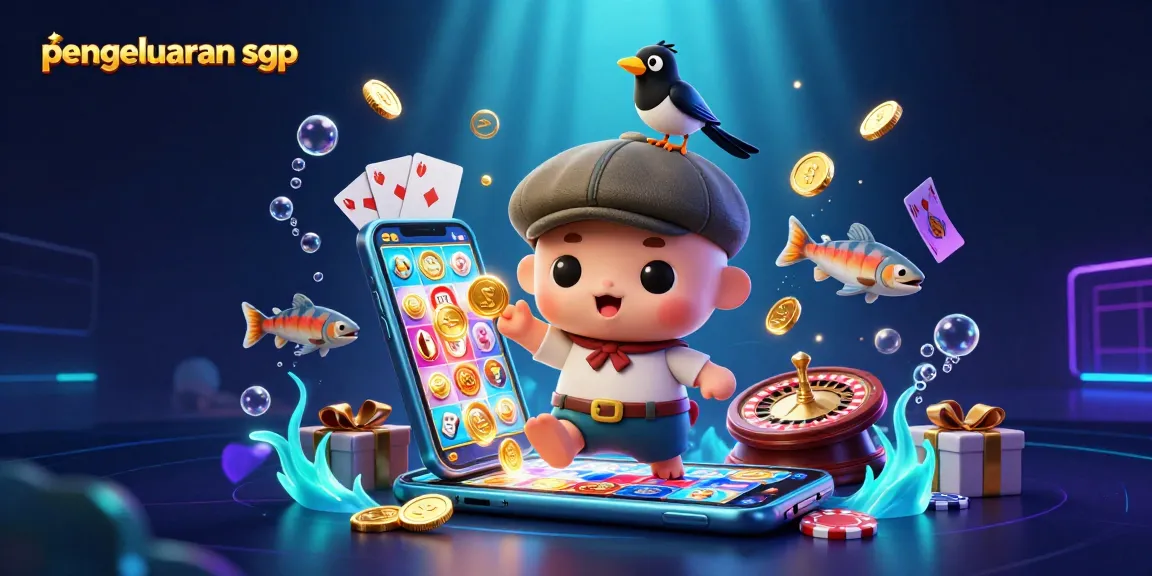 Engage in pengeluaran sgp with our 3D casino-themed artwork showcasing vibrant, playful characters.