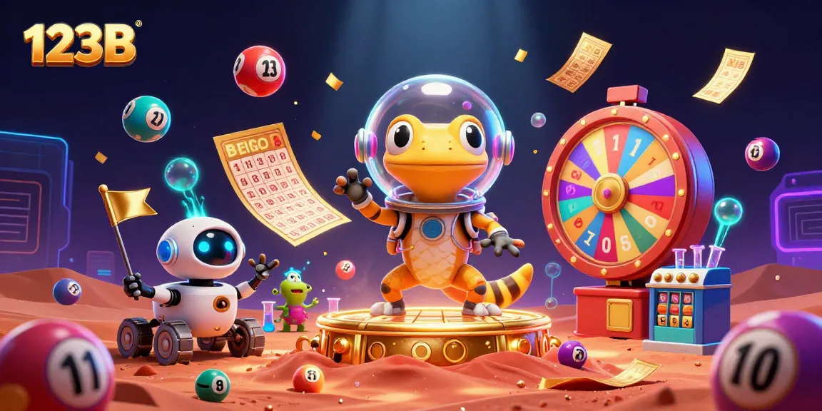 Engage with thrilling games at 123B casino featuring a dynamic Martian gecko uncovering treasures.