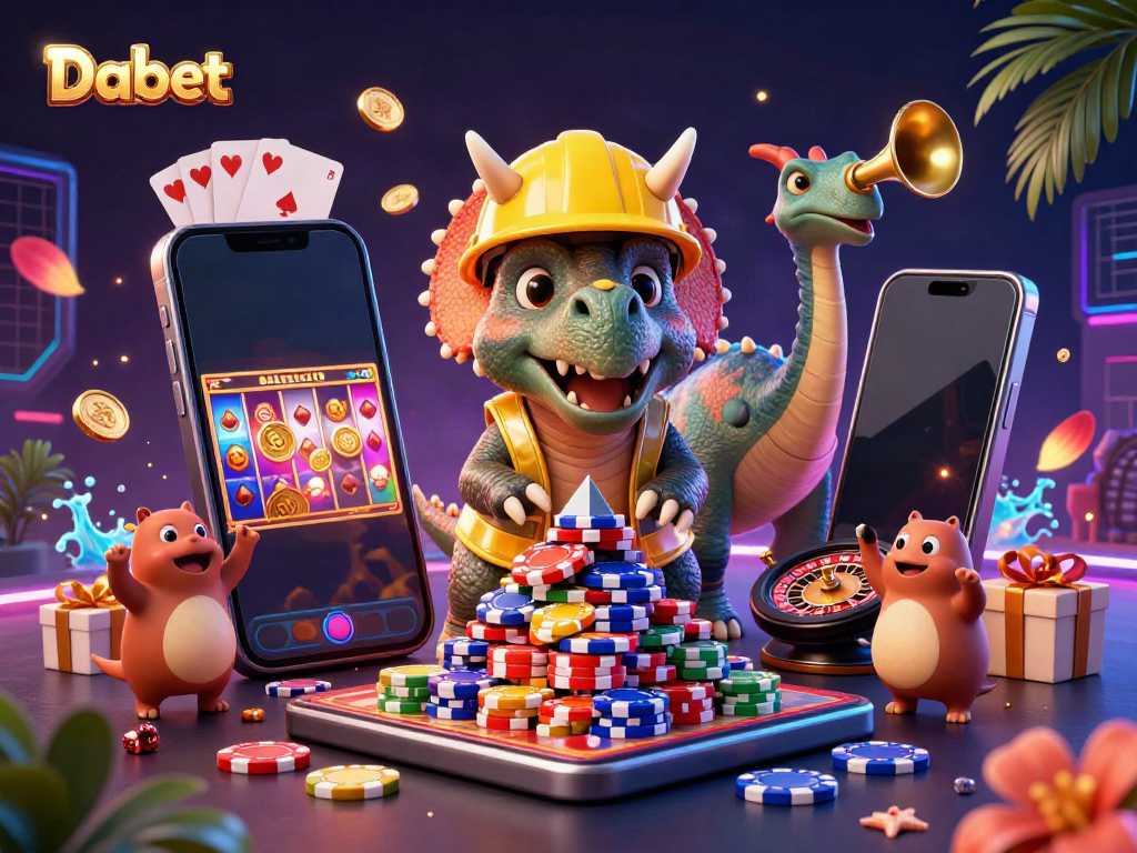 Experience exciting slots and casino games at Dabet with vibrant characters and dynamic visuals.