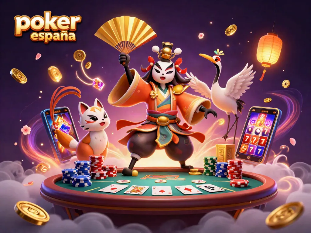 Gana en póker online en España con una experiencia dinámica y entretenida rodeada de fichas y cartas.