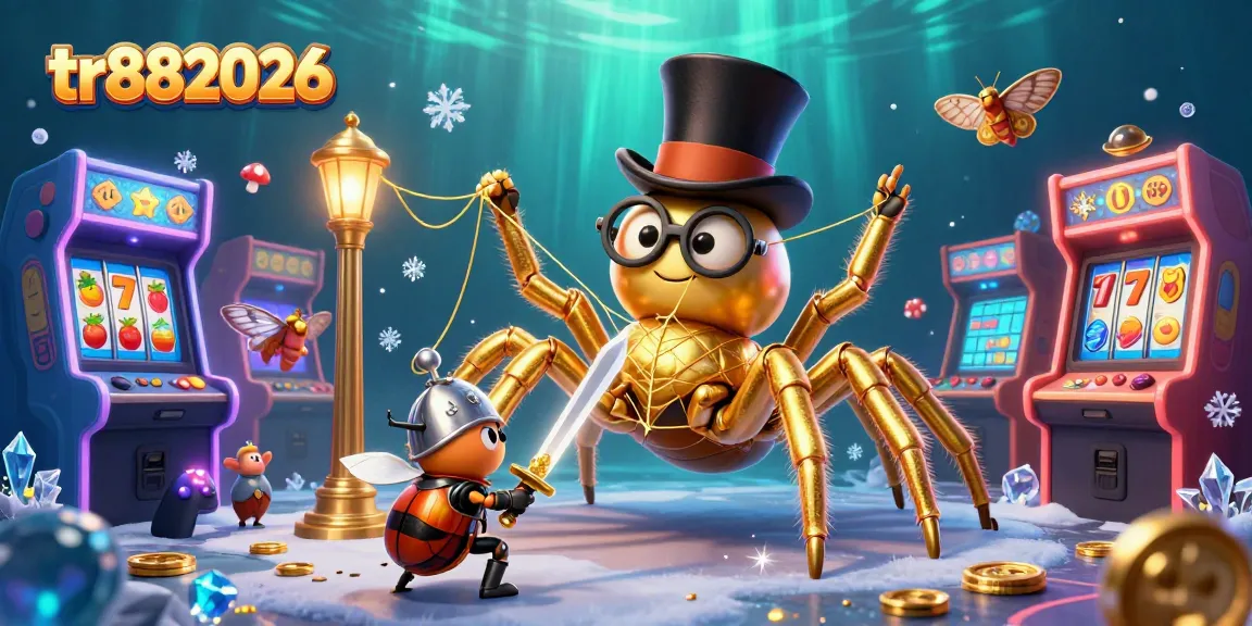 Engage in thrilling gaming at tr882026 with vibrant slot reels and playful characters.