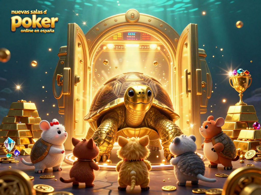Juego emocionante de nuevas salas de poker online en España con personajes divertidos y joyas brillantes.