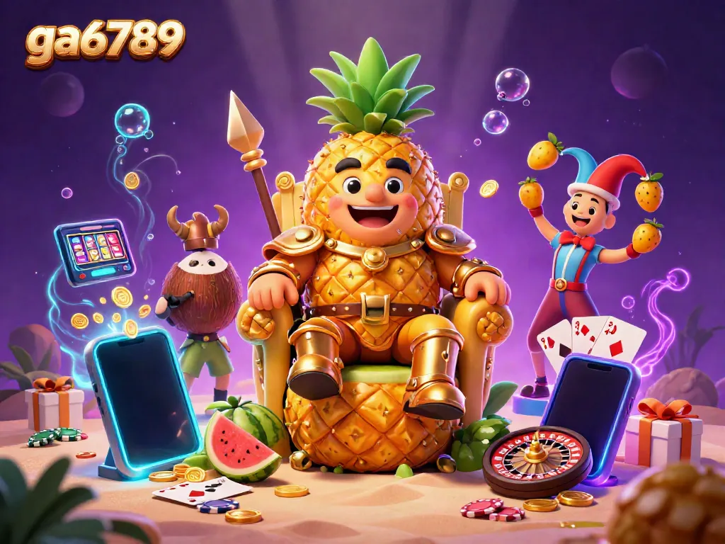 Engage in thrilling gameplay with ga6789's dynamic casino atmosphere featuring colorful slots and lively characters.