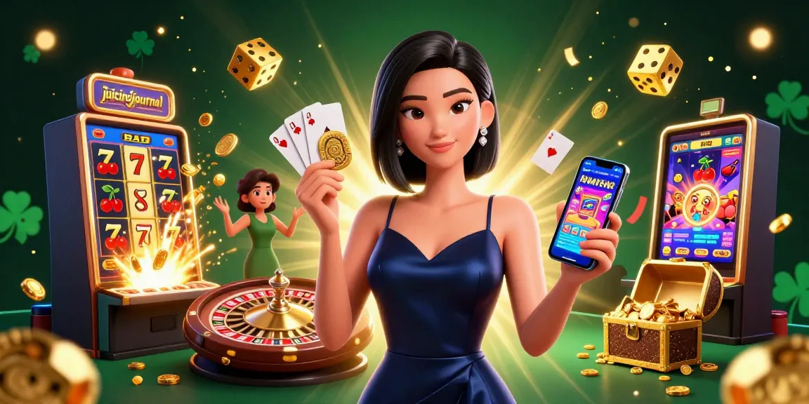 Experience juicingjournal's exciting casino scene with stylish characters and vibrant game elements.