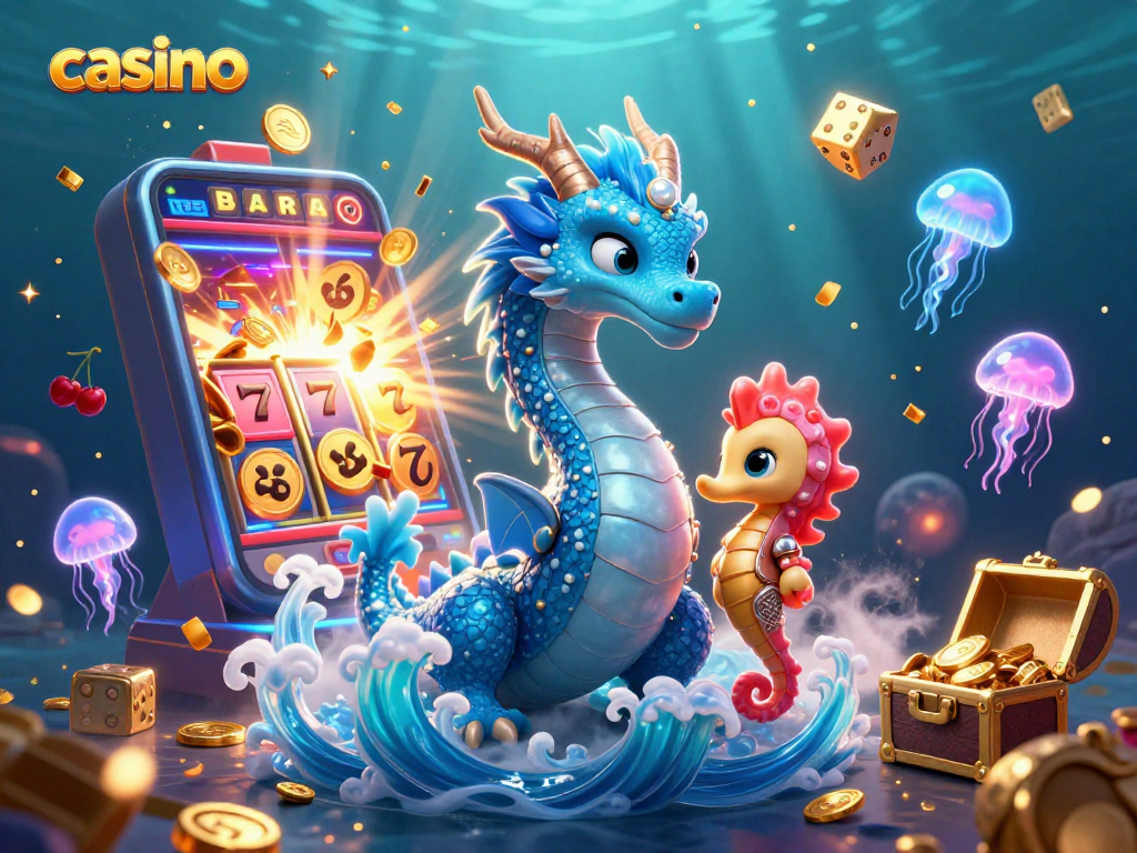 Engaging casino scene with vibrant characters and slot machines bursting with life.