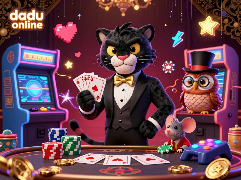 Experience dadu online gaming excitement with dynamic casino elements and charming characters.