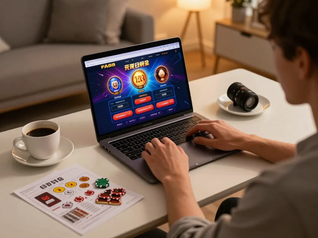 Engaging gameplay on the FA88 online casino app in a cozy home environment