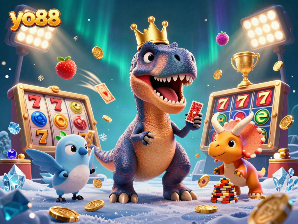 Experience thrilling card action with yo88 showcased in a vibrant casino scene.