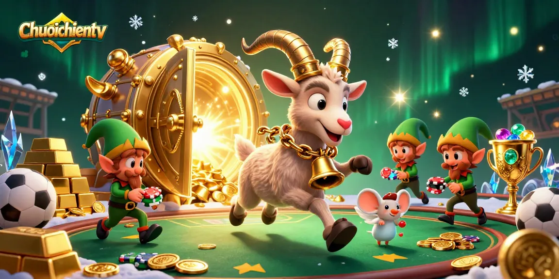 Chuoichientv enhances sports betting excitement in a vibrant casino scene filled with dynamic characters and elements.