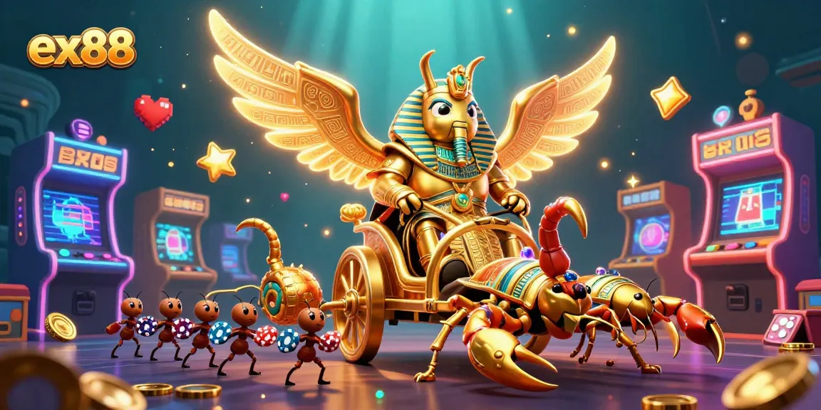 Experience winning strategies with the ex88 casino, featuring vibrant gaming success and dynamic characters.