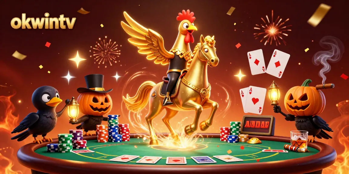 Experience thrilling gambling action on okwintv with vibrant imagery of a packed casino scene.