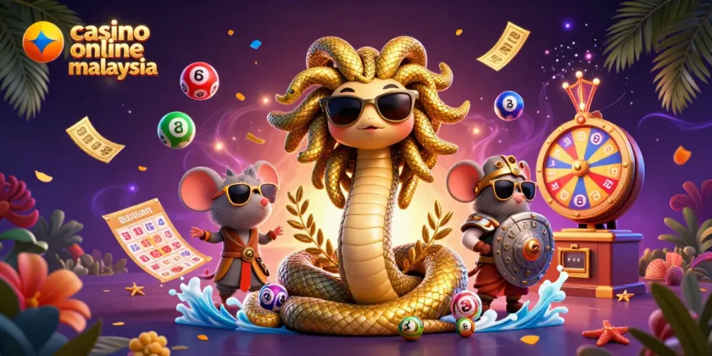Engage in fun gameplay at casino online malaysia with vibrant lottery elements and lively characters.