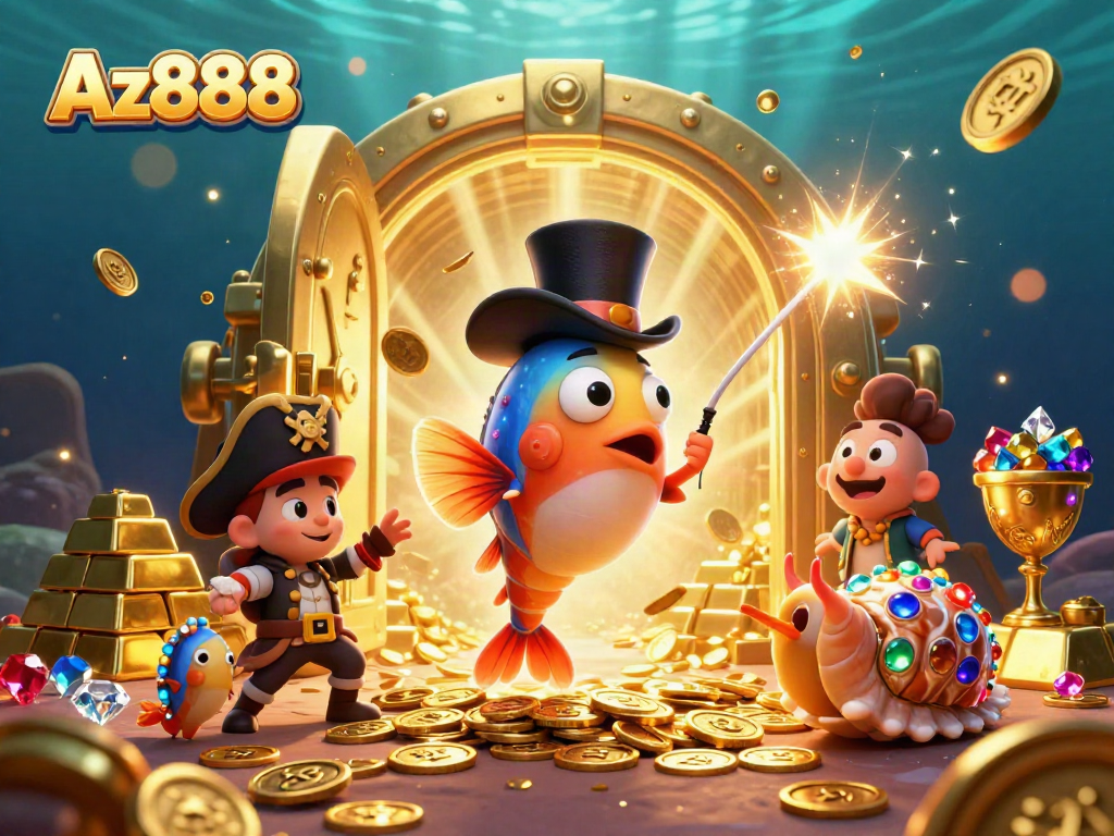 Experience the excitement of Az888 with glowing treasures and captivating game elements.