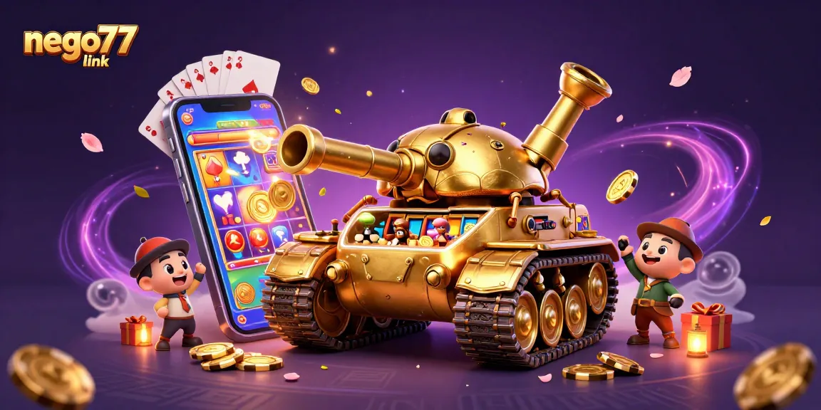 Engage with exciting games at nego77 link, featuring a dynamic casino tank and vibrant slot action.
