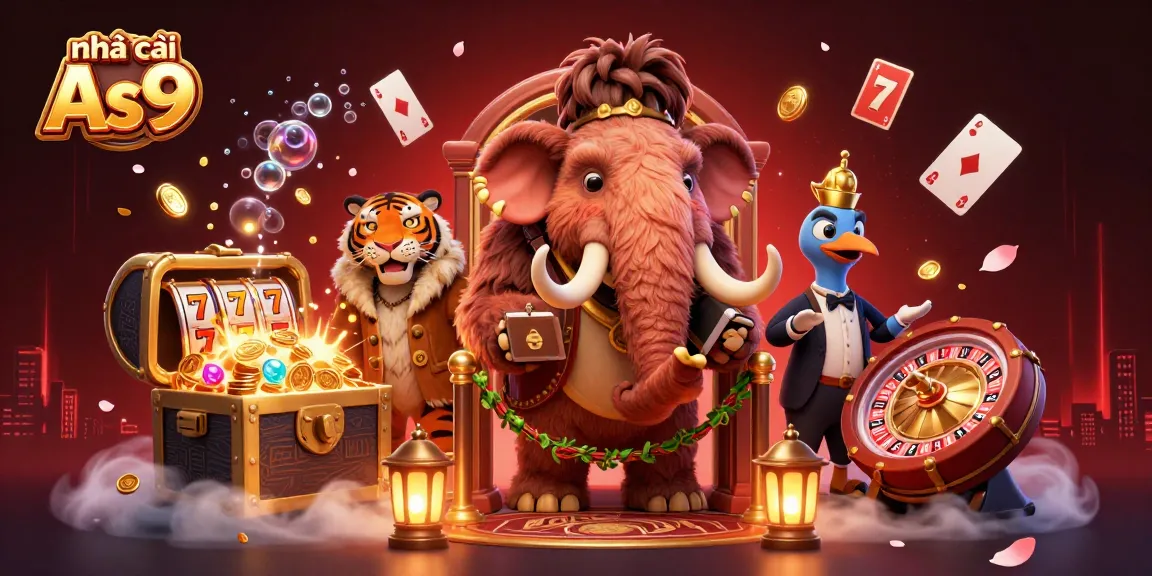 Experience the vibrant world of nhà cái As9 with exciting character scenes and casino gaming elements.
