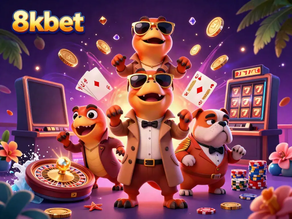 Join the fun at 8xbet casino with raptors in disguise and lively gaming elements.