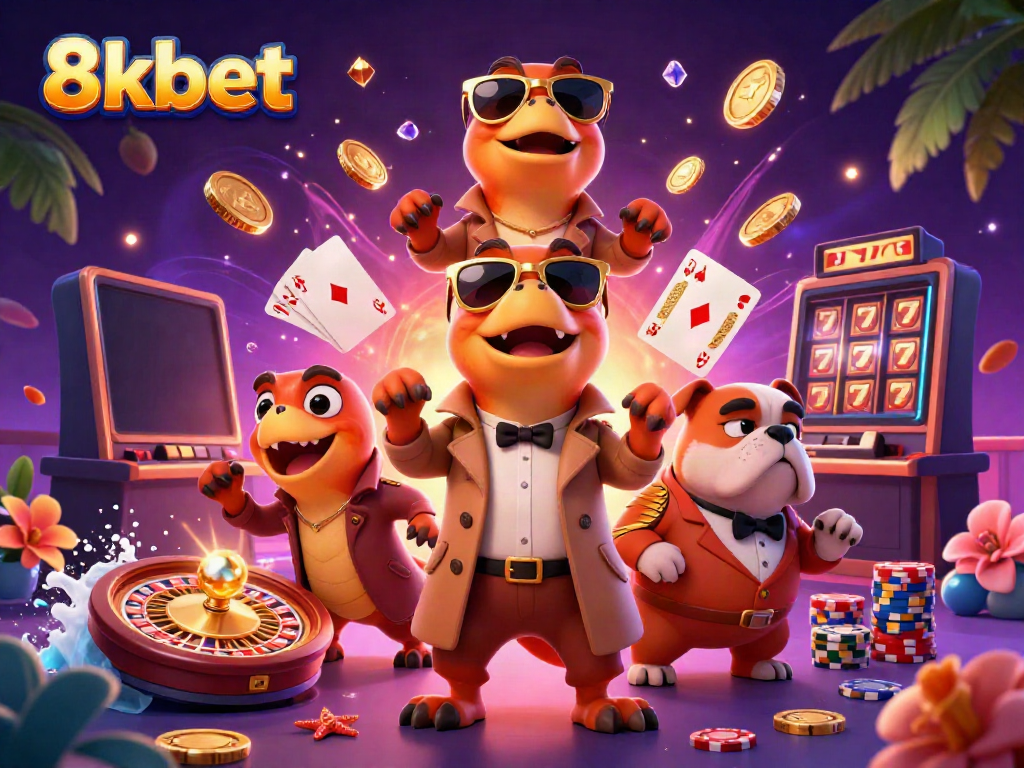 Join the fun at 8xbet casino with raptors in disguise and lively gaming elements.