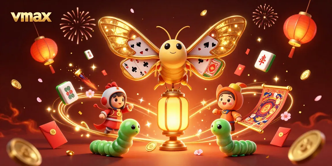 Experience exciting gambling with vmax and 3D casino elements in this vibrant illustration.