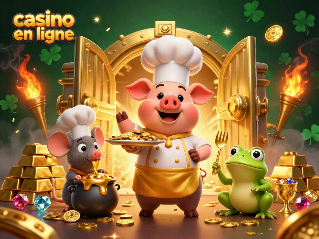 Jouez à des jeux de casino en ligne et accumulez des pièces d'or avec des personnages animés amusants.