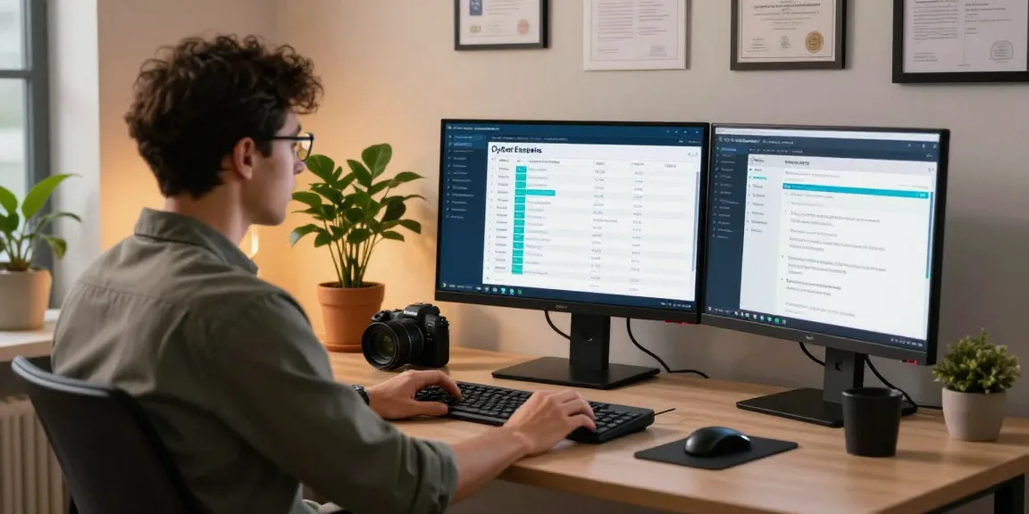 Cyber Essentials UK workspace with expert discussing compliance strategy in a modern office.