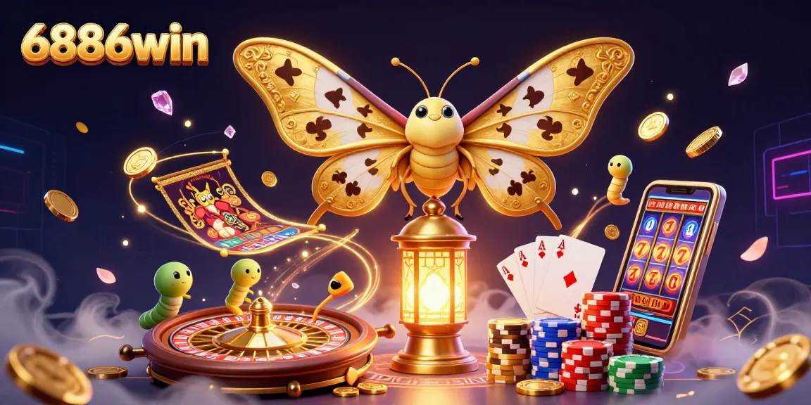 Win big at 6886win with thrilling slot games and jackpots surrounded by golden elements.