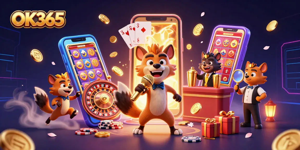 Win big at OK365’s vibrant comedy casino featuring animated hyenas and exciting games.
