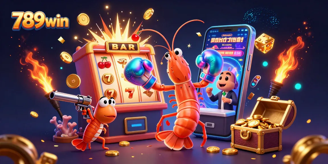 Join the excitement at 789win with a vibrant 3D casino gaming scene featuring lively characters and dynamic elements.