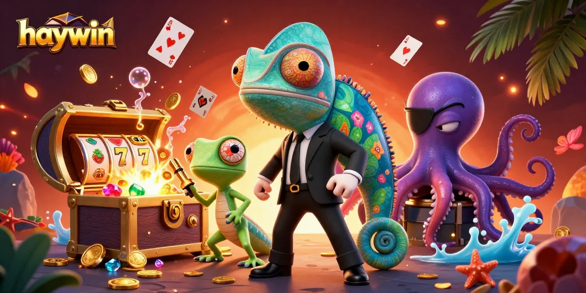 Experience exciting wins with haywin's vibrant casino scene featuring dynamic characters and action elements.