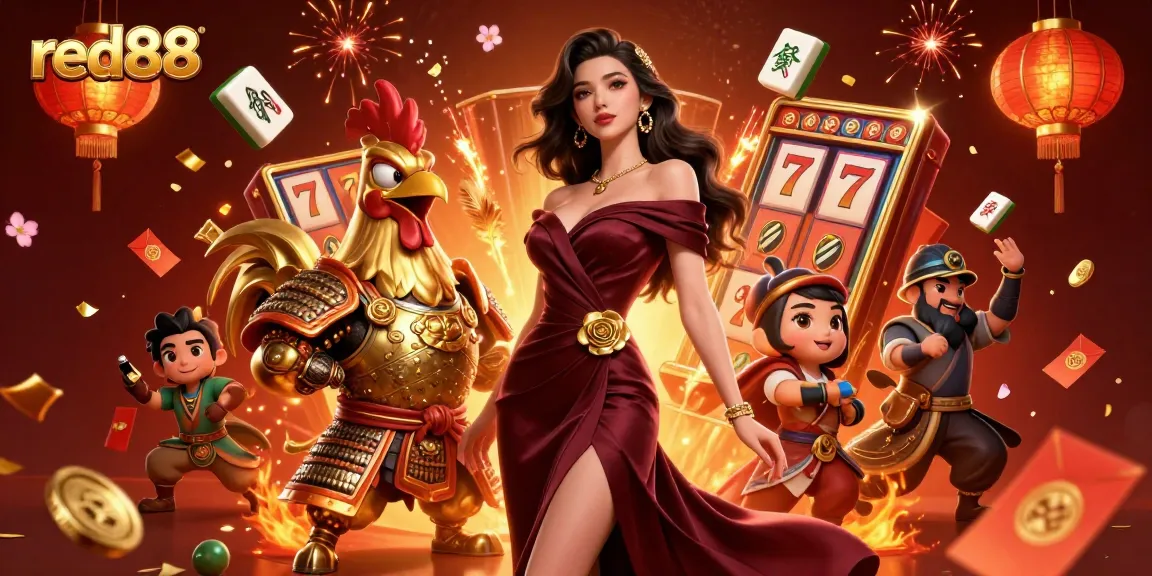 Experience red88's vibrant casino action with stunning characters and rich gaming elements.