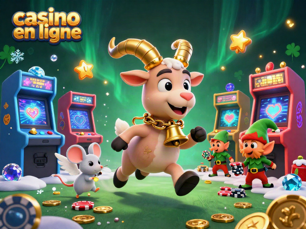 Jouez au casino en ligne avec des personnages joueurs captivants dans un environnement festif.