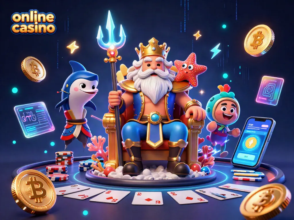 Juega en un casino online mientras disfrutas de una escena vibrante con reyes, fichas y cartas de póker.