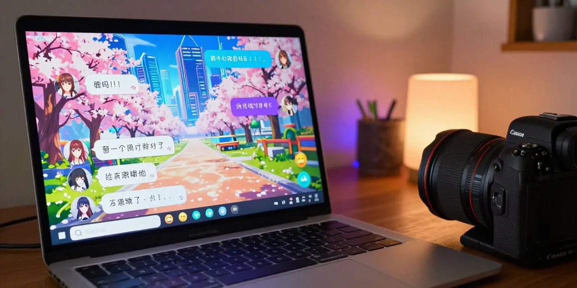 hentai chat ai characters interacting in a vibrant digital environment with user-friendly interface