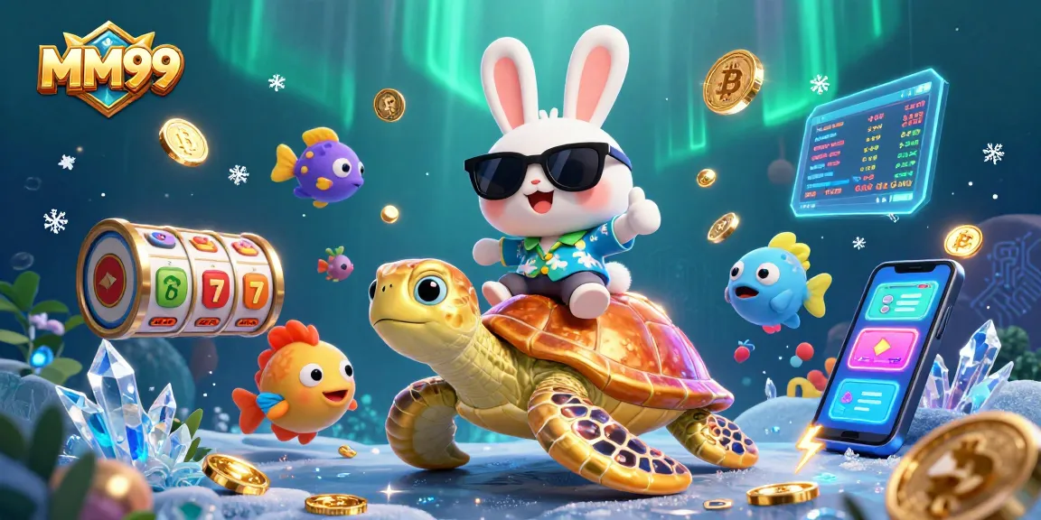 Play and win with MM99 at a vibrant undersea casino filled with dynamic slot game elements.